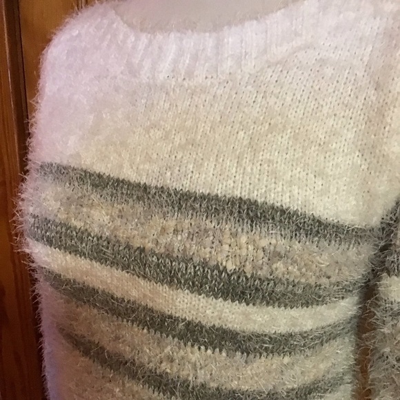 The Limited NWT Fuzzy Striped Sweater - Picture 6 of 13